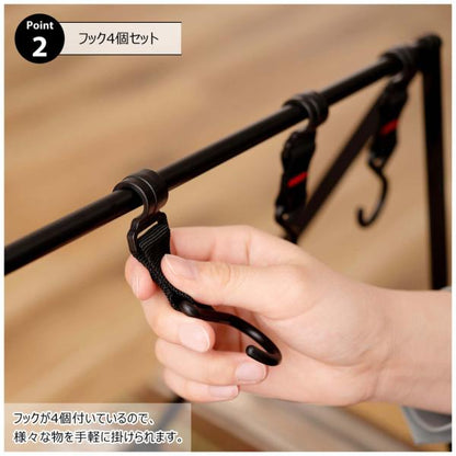 【送料無料】フォールディングハンギングラック グリーン 緑