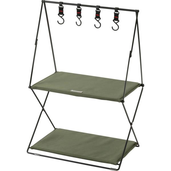 【送料無料】フォールディングハンギングラック グリーン 緑