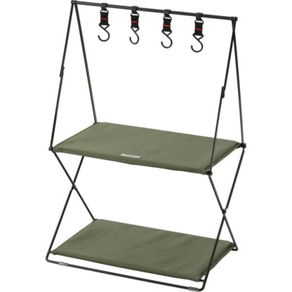 【送料無料】フォールディングハンギングラック グリーン 緑