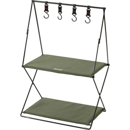 【送料無料】フォールディングハンギングラック グリーン 緑