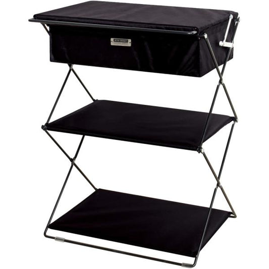 【送料無料】フォールディングラック ブラック 黒