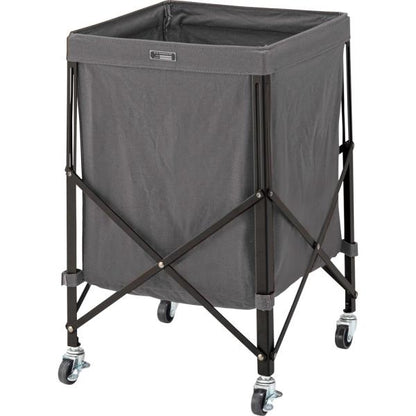 【送料無料】フォールディングバスケットワゴン グレー