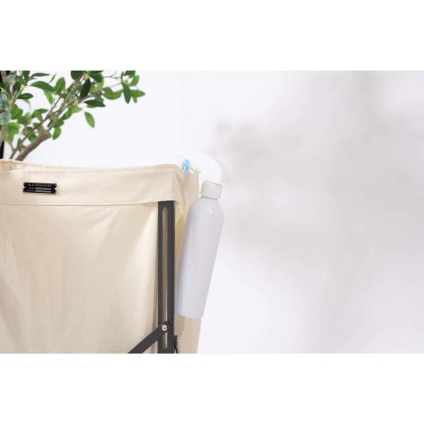 【送料無料】フォールディングバスケットワゴン アイボリー