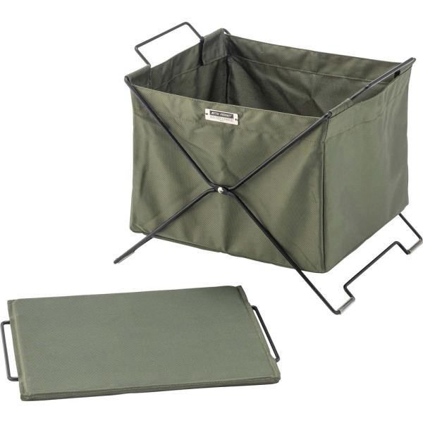 【送料無料】フォールディングバスケット グリーン 緑