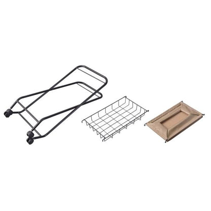 【送料無料】フォールディング バスケットワゴン ベージュ