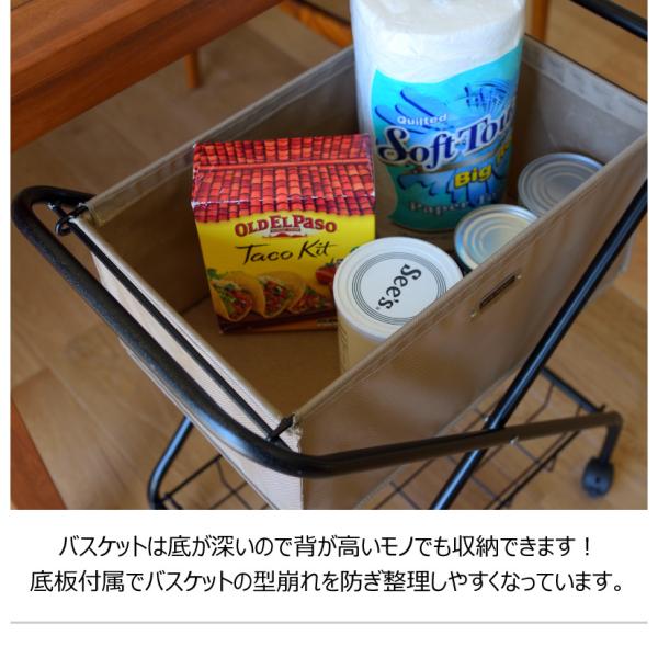 【送料無料】フォールディング バスケットワゴン グリーン 緑