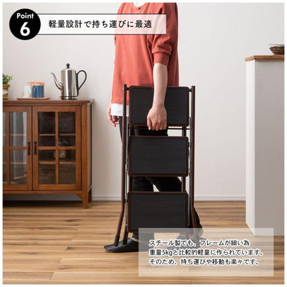【送料無料】ステップ台 ブラウン