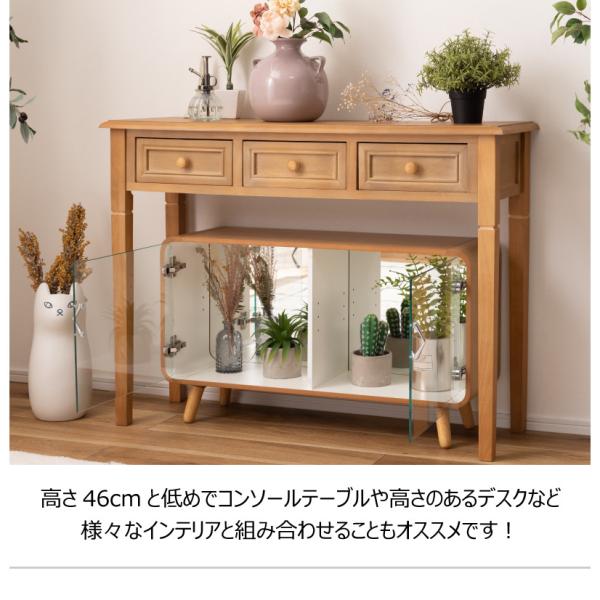 【送料無料】コレクションシェルフ  ロータイプ ブラウン