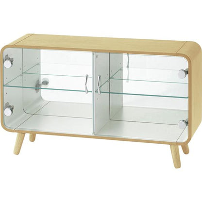 【送料無料】コレクションシェルフ  ロータイプ ナチュラル