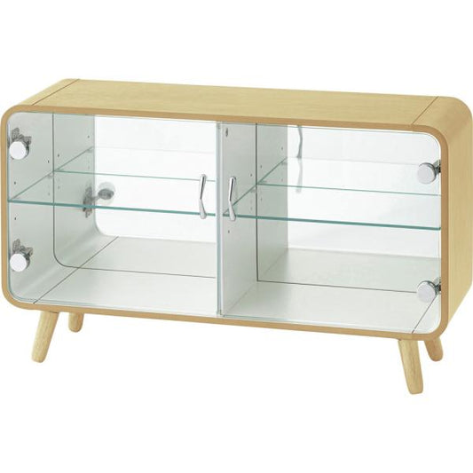 【送料無料】コレクションシェルフ  ロータイプ ナチュラル