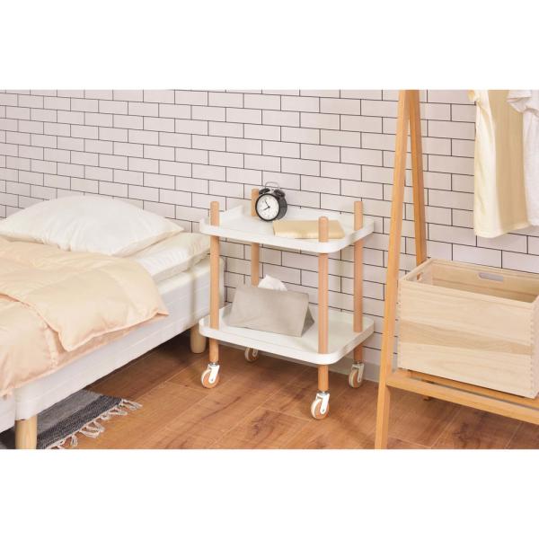 【送料無料】ワゴン 2D ホワイト 白