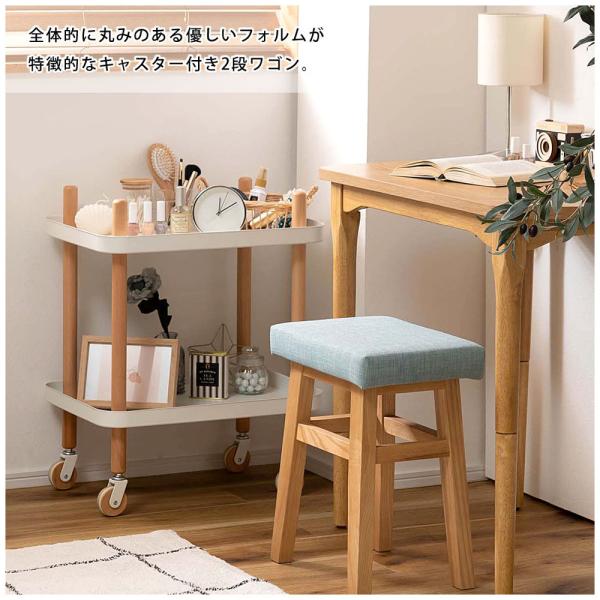 【送料無料】ワゴン 2D ホワイト 白