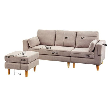 【送料無料】トルエ　ソファ ブラウン