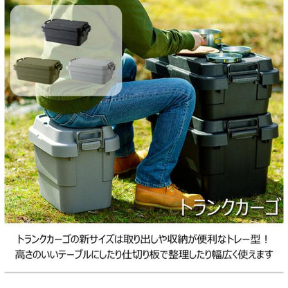 【送料無料】トランクカーゴS蓋 30L LOW TYPE ブラック 黒