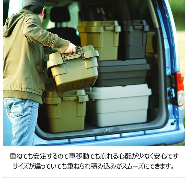 【送料無料】トランクカーゴS蓋 40L LOW TYPE ブラック 黒