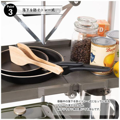 【送料無料】フォールディングワゴン カーキ