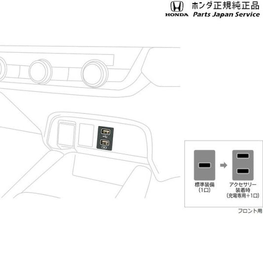 GR3系フィット 47.USBチャージャー/フロント用 08U57-TZA-000 FIT HONDA