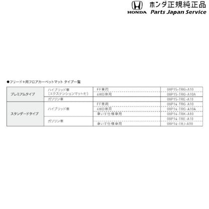 GB5系フリード 152.フロアカーペットマット/プレミアムタイプ(ハイブリッド車用) FREED HONDA