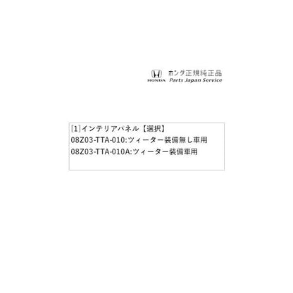 JF3系エヌボックス 36.インテリアパネル N-BOX HONDA
