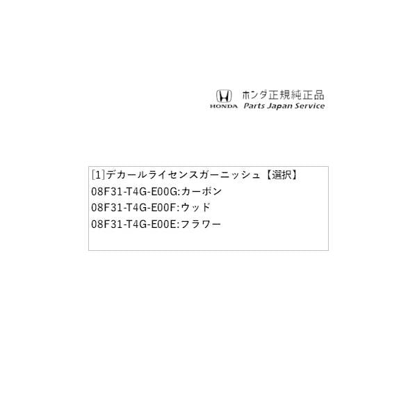 JG3系エヌワン 02.デカールライセンスガーニッシュ N-ONE HONDA