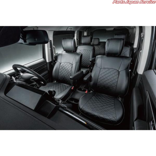 【大型便】CV1W系デリカD5 57.本革調シートカバー DELICAD5 MITSUBISHI