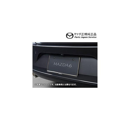 GJEFW系MAZDA6 ナンバープレートホルダー/ダーククローム(フロント・リア共用タイプ)1枚 EW1D C908V4021 MAZDA6 MAZDA