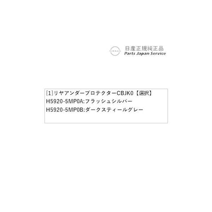 【大型便】FE0系アリア 02.リヤアンダープロテクター CBJK0 ARIYA NISSAN
