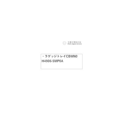 【大型便】FE0系アリア 13.ラゲッジトレイ CBWN0 H4906-5MP0A ARIYA NISSAN