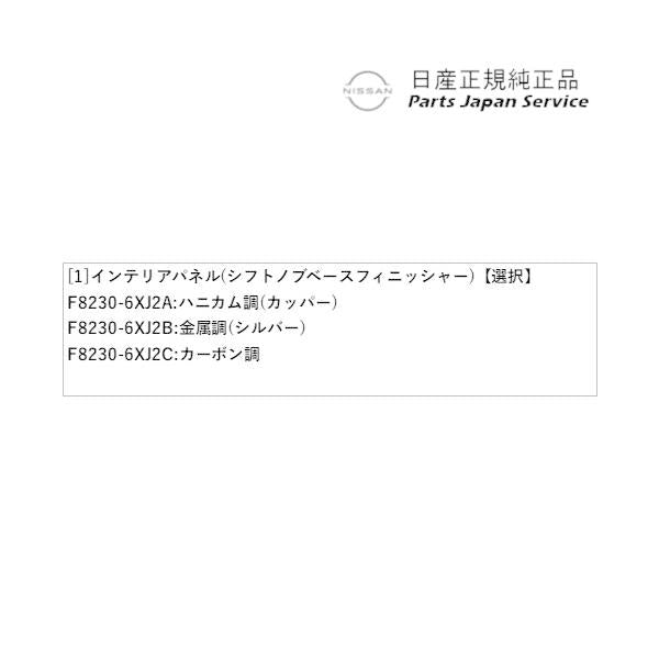 FE13系オーラ 13.インテリアパネル(シフトノブベースフィニッシャー) HSUN0 AURA NISSAN