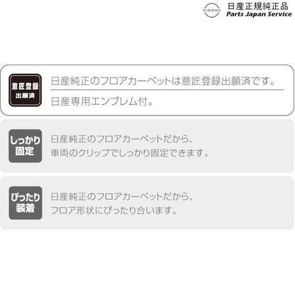 【大型便】E13系ノート 38.フロアカーペット(プレミアム) NOTE NISSAN