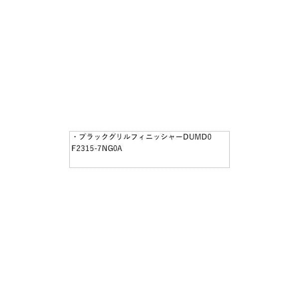 B45A系ルークス ブラックグリルフィニッシャー DUMD0 F2315-7NG0A ROOX NISSAN