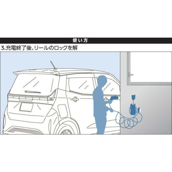 B6AW系サクラ 充電ケーブルリール DVEEB B96M5-4FJ00 SAKURA NISSAN
