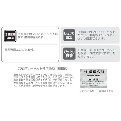 B6AW系サクラ フロアカーペット(1台分) スタンダード:標準車用/寒冷地仕様車用 SAKURA NISSAN