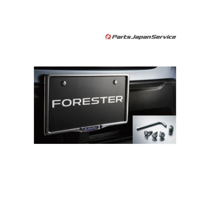 SKE系フォレスター ナンバープレートベース+ナンバープレートロックセット FORESTER SUBARU