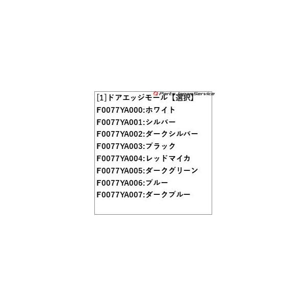 SKE系フォレスター ドアエッジモール FORESTER SUBARU