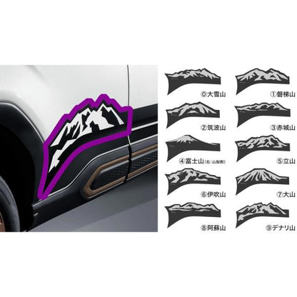 【大型便】SLG系フォレスター 7.山デカール(ドアアンダー) FORESTER SUBARU