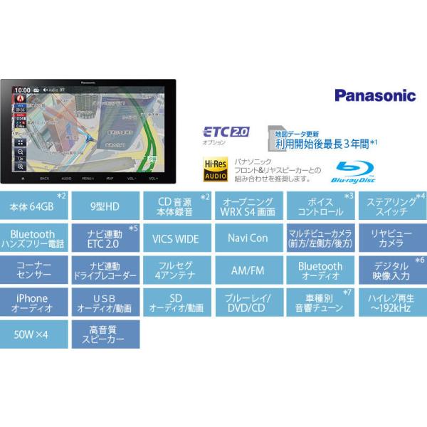 【大型便】VBH系WRXS4 パナソニック ビルトインナビ WRXS4 SUBARU