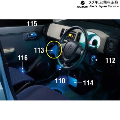 HA36S(3型), HA36V(2型）系アルト 113 グローブボックスイルミネーション D9Q4 99000-99006-T97 ALTO SUZUKI