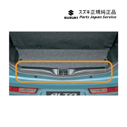 HA36S(3型), HA36V(2型）系アルト 148 リヤゲートメンバーガーニッシュ B9UJ 樹脂製 貼付タイプ 99000-99013-H33 ALTO SUZUKI