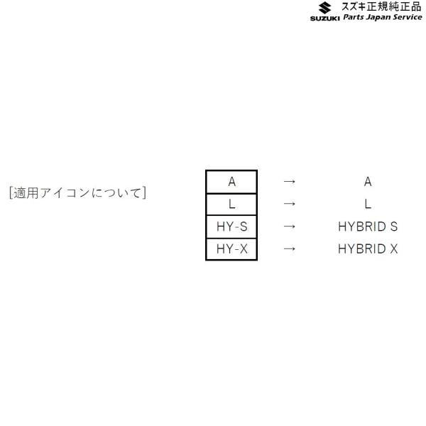 HA37S系アルト 81 ドアエッジモール AC5W 99125-67T00 ALTO SUZUKI