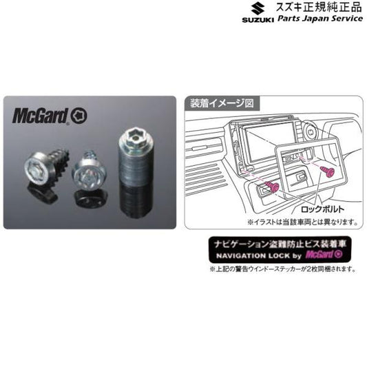 【クリックポスト】【小型宅配】DA16T系キャリイ 109 ナビゲーションロックボルトセット C9DA 99000-990Y7-NB1 CARRY SUZUKI