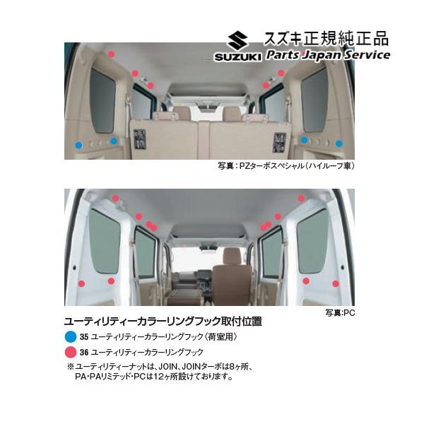 DA17V系エブリイ 35.ユーティリティーカラーリングフック BANN EVERY SUZUKI