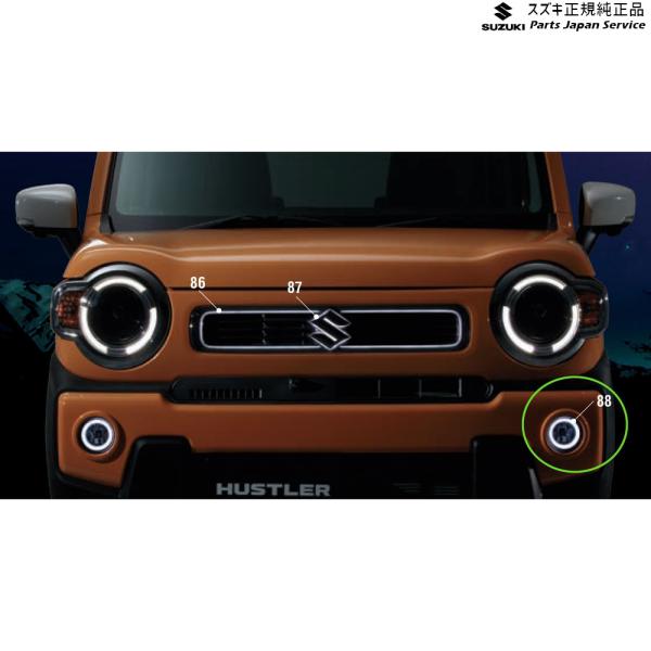 MR52S 系ハスラー 88 リングイルミ付ハロゲンフォグランプ DA90 99173-59S20 HUSTLER SUZUKI