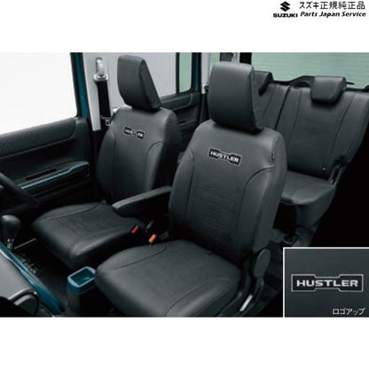 MR52S系ハスラー 69 革調シートカバー ブラック HUSTLER SUZUKI
