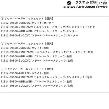 MR52S系ハスラー 40.リヤバンパーガーニッシュセット HUSTLER SUZUKI