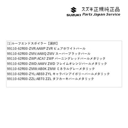FF21S系イグニス 20.ルーフエンドスポイラー IGNIS SUZUKI