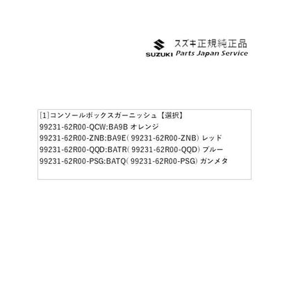 FF21S系イグニス 66.コンソールボックスガーニッシュ IGNIS SUZUKI