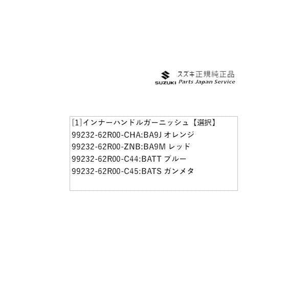 FF21S系イグニス 68.インナーハンドルガーニッシュ IGNIS SUZUKI