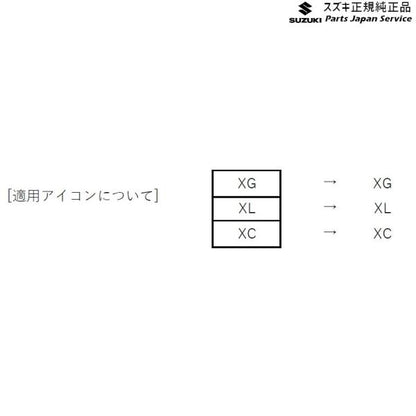 JB64W系ジムニー 10-3.スペアタイヤハーフカバーデカール ABL8 99230-77R10-001 JIMNY SUZUKI