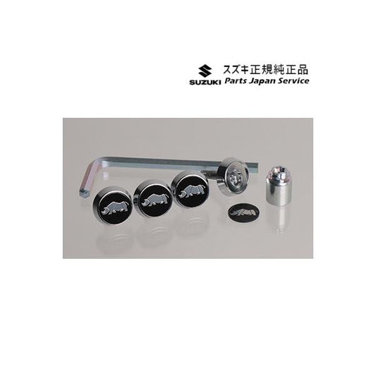 JB64W系ジムニー 113.ナンバープレートロックボルト(ロゴ入り) JIMNY SUZUKI